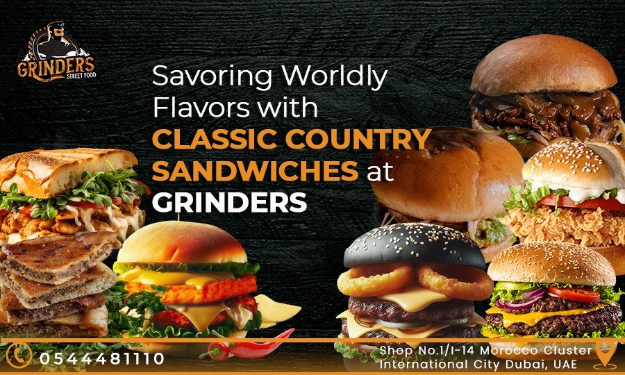 Savoring Worldly Flavors with Classic Country Sandwiches at Grinders: The Tale of Mr. Handsome and Mr. Grinder